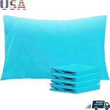 Soft Microfiber Queen Pillowcases Envelope Closure Body Pillow Covers Easy Care