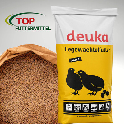 deuka Legewachtelfutter 25 kg | Alleinfutter für Legewachteln