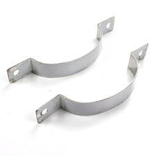 Lextek Underseat Exhaust Silencer Strap Metal Black Street Motorcycle EXSTP017