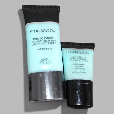 Smashbox Photo Finish Foundation Primer Hydrating Oil-Free 1oz & 0.4oz - 2pc Lot