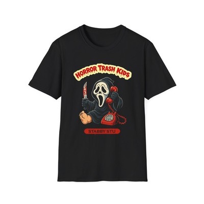 Horror Trash Kids ghostface caller T-Shirt | Scream-inspired slasher tee