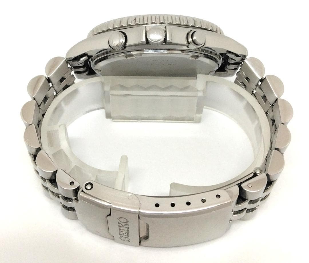 Seiko Chronograph Watch Quartz Mens 38mm 7T42 6A50 wrist 16cm