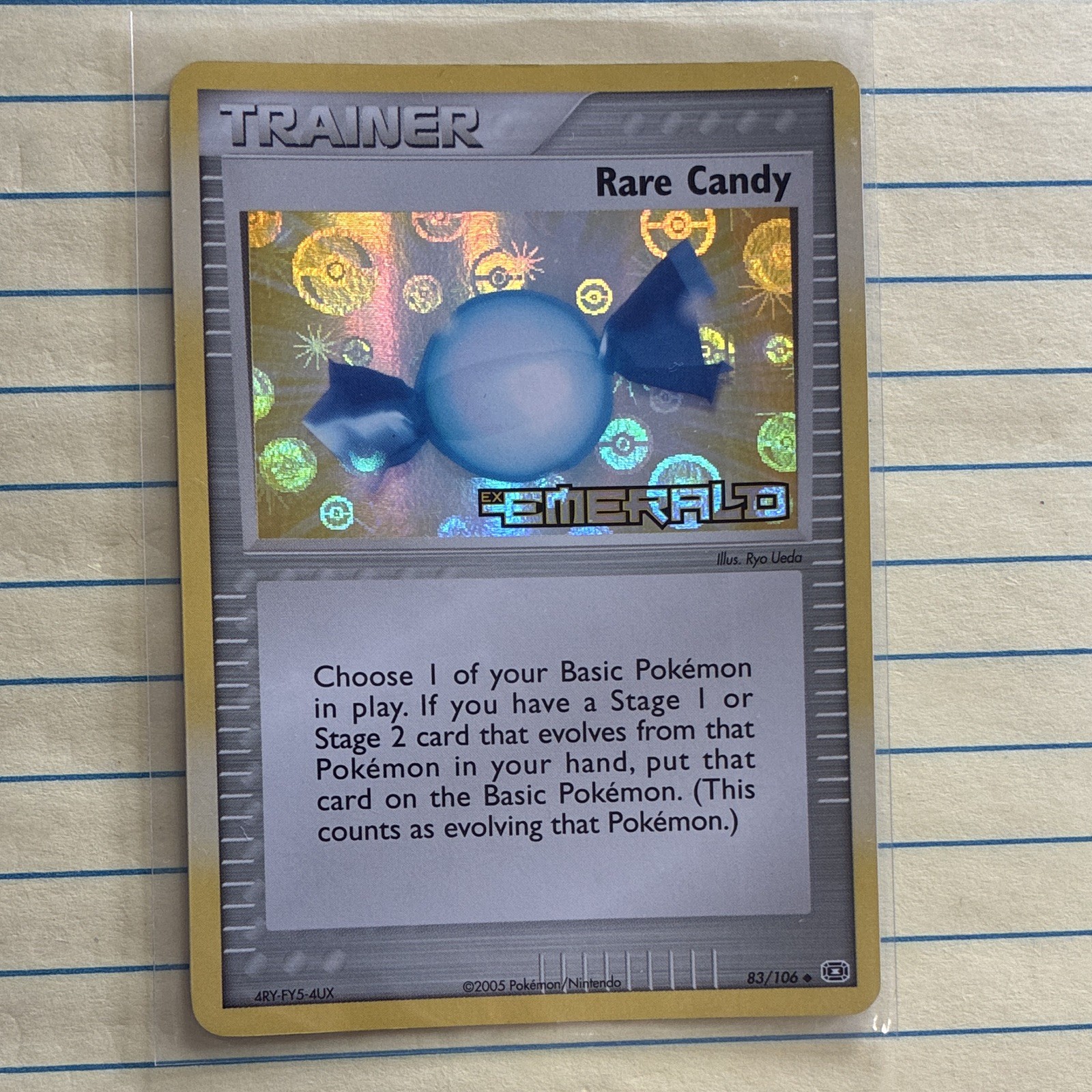 Pokemon TCG Rare Candy 83/106 Emerald Uncommon Reverse Holo Stamped 