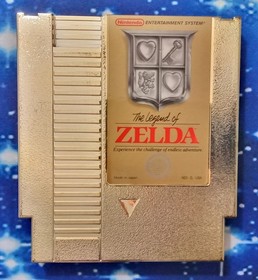 The Legend of ZELDA Gold NES Authentic Cart & Sleeve TESTED CLEANED GOOD BATTERY