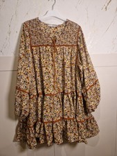 Bohemian dress ladies size 12 (A31)