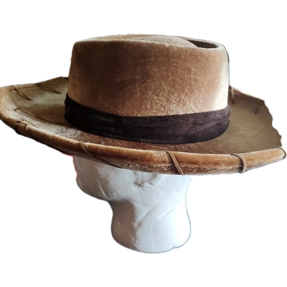Niños Niños Disney Toy Story Marrón Terciopelo Leñoso Vaquero Disfraz Halloween Sombrero  Foto 4 de 4