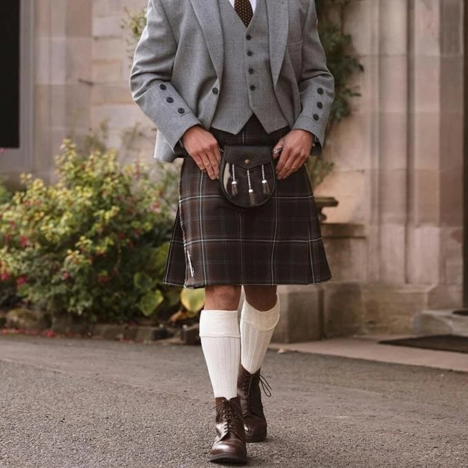 Merino Wool Kilt Hose for Men - Made in Scotland - Traditional Kilt Socks