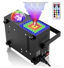 2 in 1 Horizontal,Vertical Fog Machine Halloween with Disco Ball,Smoke Machine