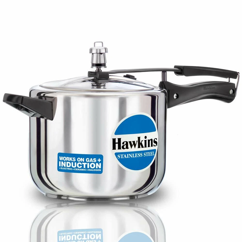 Hawkins Pressure Cooker 5 Litres Stainless Silver Best Gift For Occasion
