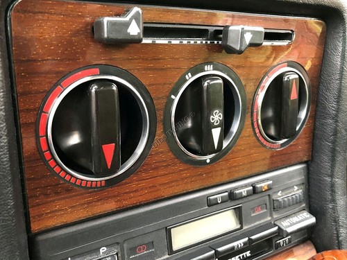For Mercedes W123 Heater Control Surrounds Dash Chrome Rings Polished Alloy - Bild 6 von 9