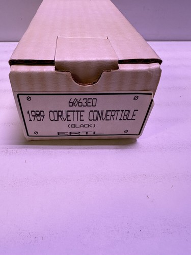 Ertl 1989 Chevrolet Corvette Convertible Black 1/25 Dealer Promo Car No. 6063EO - Picture 12 of 12