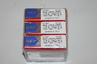 SKF 7006 ACD/P4ATBTA Super Precision Triplex Bearing Set 7006ACD/P4ATBTA * NEW *