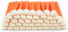 5.11" Square Rectangle Foam Cleaning Swab Sticks Orange 