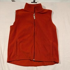 Woolrich Womens Orange Firefly 18011 Sleeveless Pockets Vest Jacket Medium