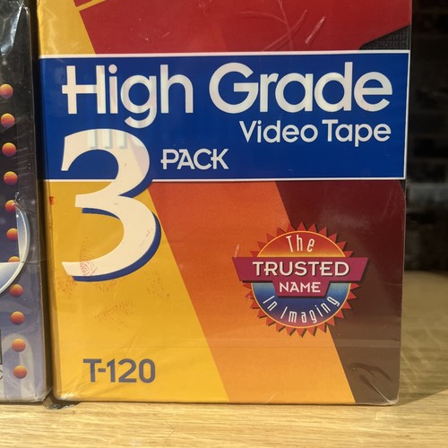 Blank VHS Video Tapes 6 Hour T-120 Lot of 7 High Grade Brand New Sealed Kodak - Picture 4 of 10