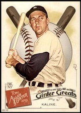Al Kaline 2019 Allen and Ginter Ginter Greats 5x7 #GG-20 38/49 Tigers