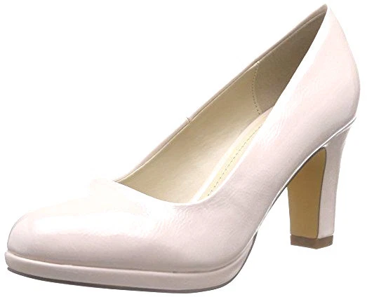 WOMENS SIZE 9 42 NUDE PINK PATENT TRANSVESTITE CD DRAG COURT OFFICE SHOES BNWB