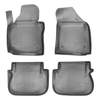 3D Gummi Fussmatten Passend FüR VW Caddy III + Iv|Ab 2003|Mit Zwei SchiebetüRen