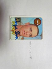 1969 Topps Wayne Comer Signed Baseball Card Beckett Pre Certified 