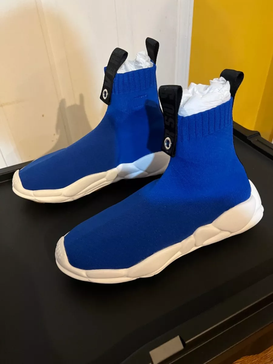 NWT Versus By Versace Men s Blue Sock Type Sneakers IT 40 US 7 Authentic