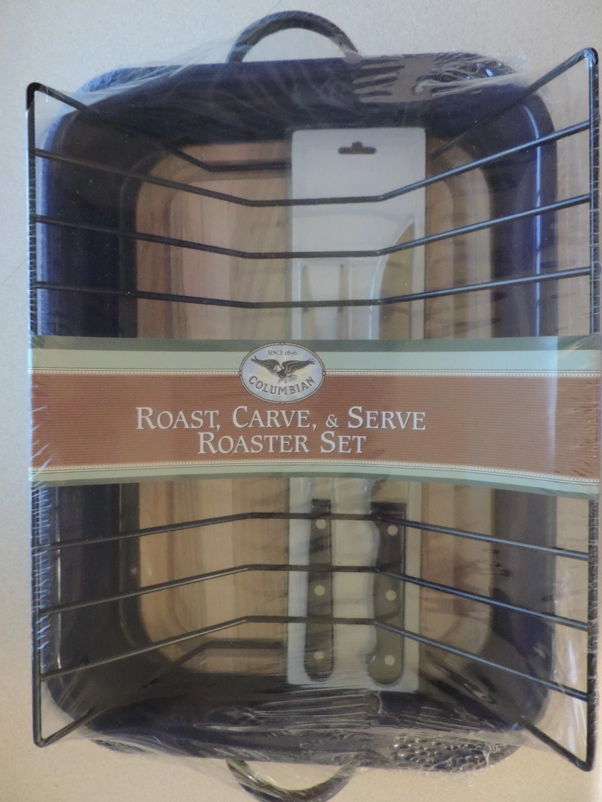 Columbian Roasting 5-Piece Porcelain Roaster Set 12" x 16"