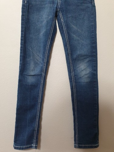 Vigoss Jeans Girl's Size 8 Skinny Mid Rise Blue Medium Wash Cotton Stretch Denim - Picture 6 of 11