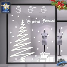 Glass window stickers showcase, showcase shop christmas decoration