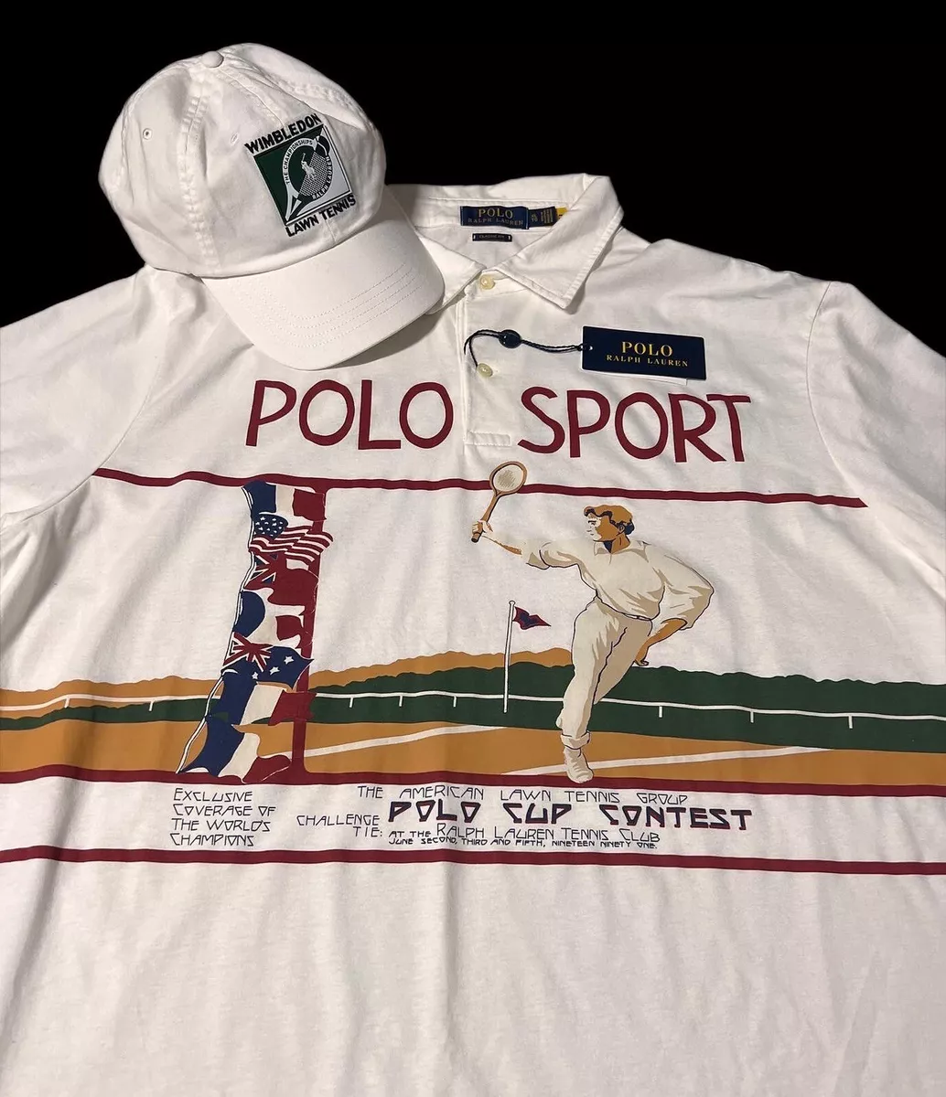 POLO RALPH LAUREN PoloSport Tennis Cup Contest Print Size XL NWT
