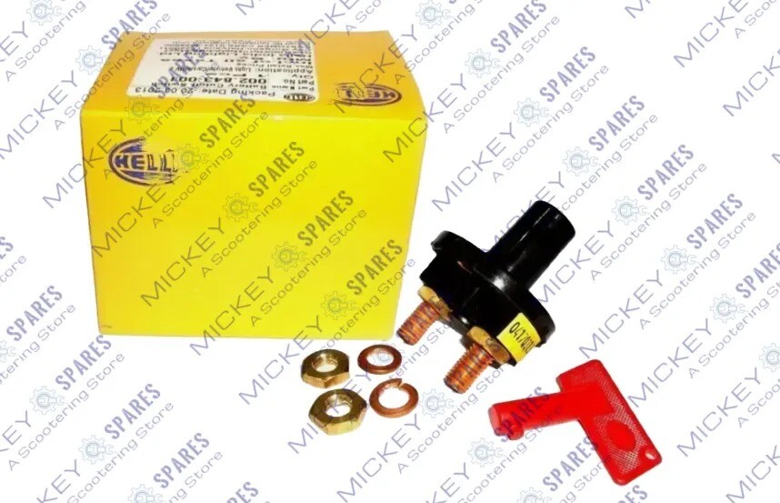 Hella Battery Disconnect Cut Off Switch Brass Terminal - Car