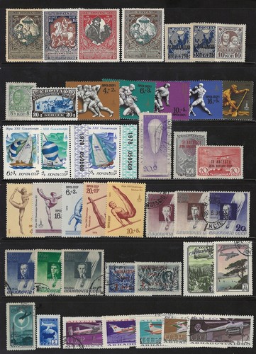 Collection De Timbres Russie - Aviation, Sports, Animaux (air, Semi, BOB), Qualité Mixte F/VF