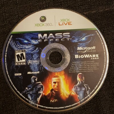 Mass Effect 1 Original Release Microsoft Xbox 360 DISC ONLY 