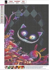 Disney Alice in Wonderland Diamond Art Painting Set Cheshire Cat. UK Seller 