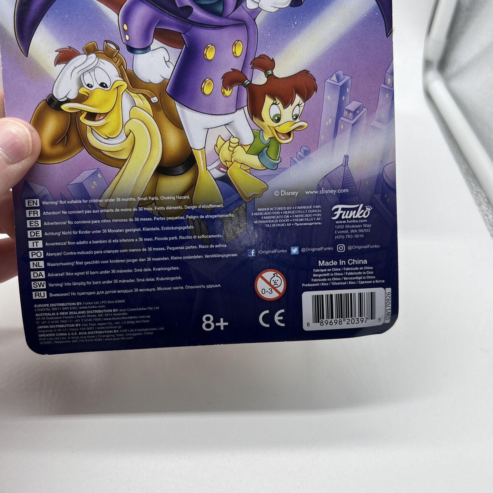 2019 FUNKO DISNEY DARKWING DUCK ACTION FIGURE
