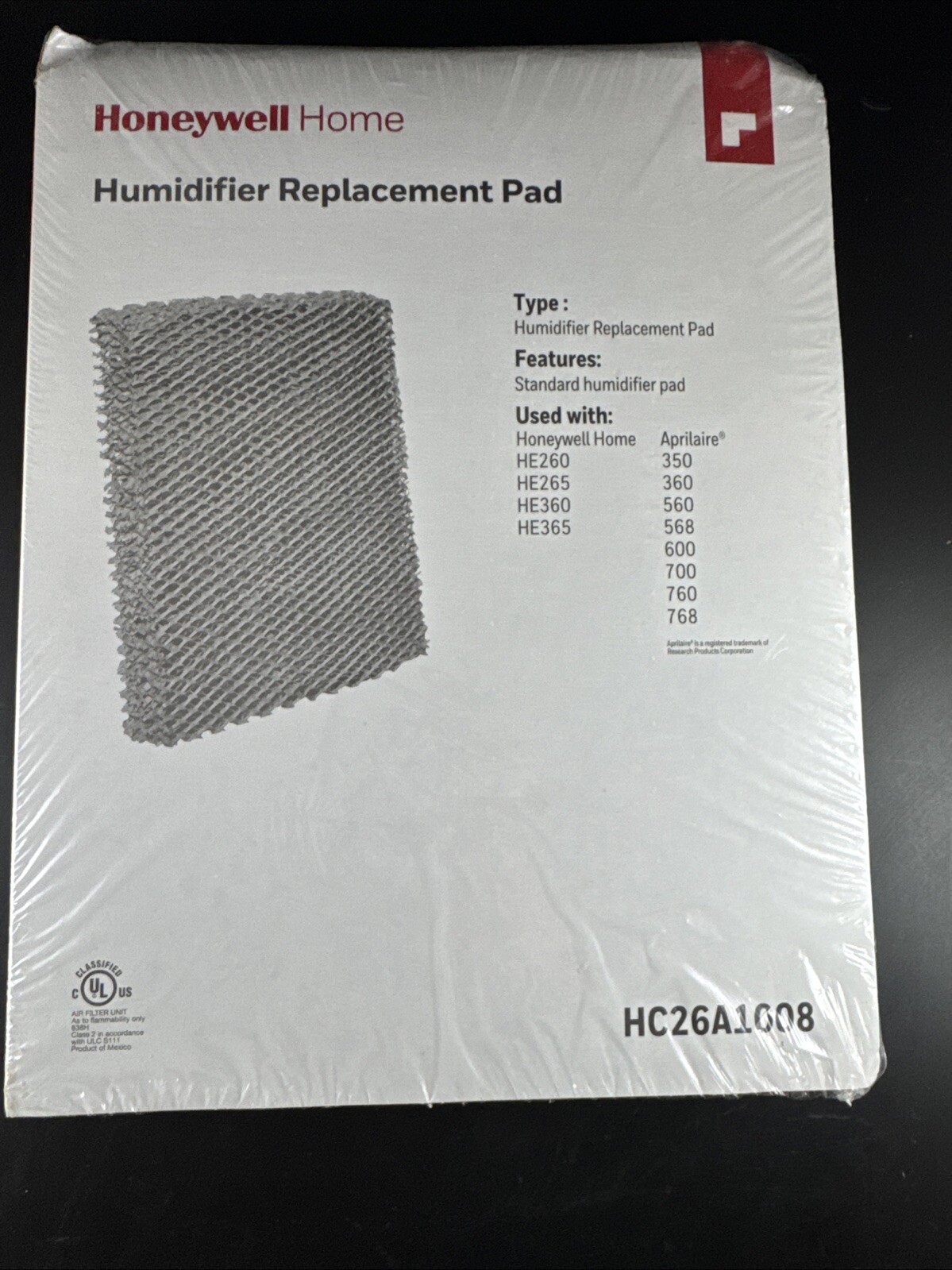 Filter Pad For Honeywell Hc26a1008 Oem New Sealed