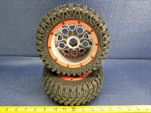 *NEW* LOS45017 LOSI DBXL-E Tire Wheel LOS45033 Foam LOS45018 (QTY 2) RED RING - Picture 4 of 6