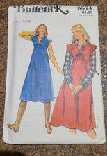Vintage 70's Sewing Pattern Butterick 5574 Jumper Size 11/12 UNCUT