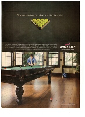 Quick Step What Are You Giving Up to Make Floor Beautiful 2006 Print Ad