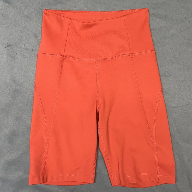 girlfriend-collective athletic bike high rise shorts