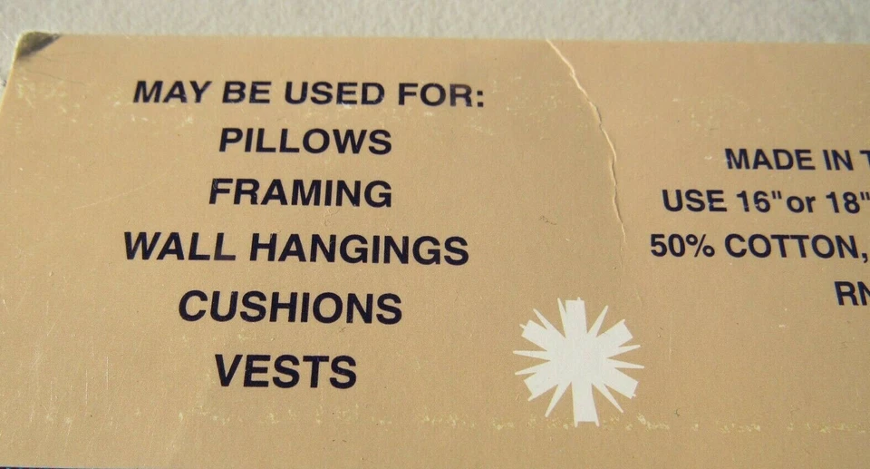 Tapestry Panel Sewing Room Machine For Making Pillow Cover Wall Hanging 17.5" sq - Image 2 of 4