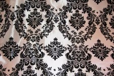 PINK taffeta flocking damask FABRIC BY THE YARD drapery home decor clothing