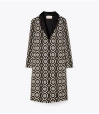 TORY BURCH  Satin Trimmed Embellished Organza Jacket  Size 2