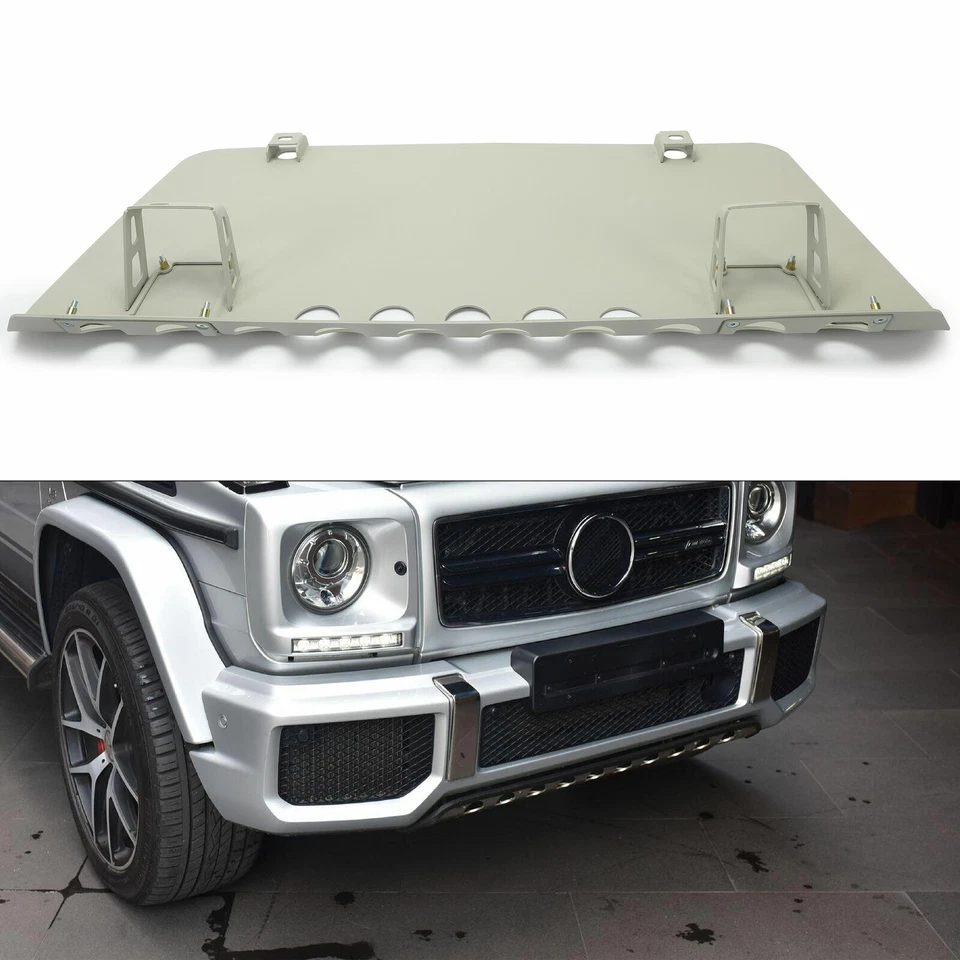 Parachoques delantero placa de deslizamiento para Mercedes-Benz clases G G55 G63 G65 con AMG #W463 Foto 2 de 4