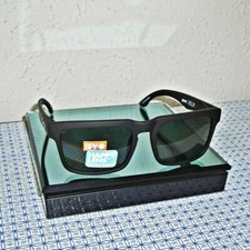 NEW SPY MEN'S POLARIZED HELM 673015973864 SOFT MATTE BLACK SQUARE SUNGLASSES