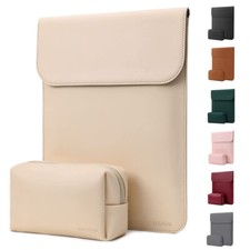 Laptop Sleeve for MacBook Pro Air 13 inch M2 A2681 M1 Faux Suede Leather Case
