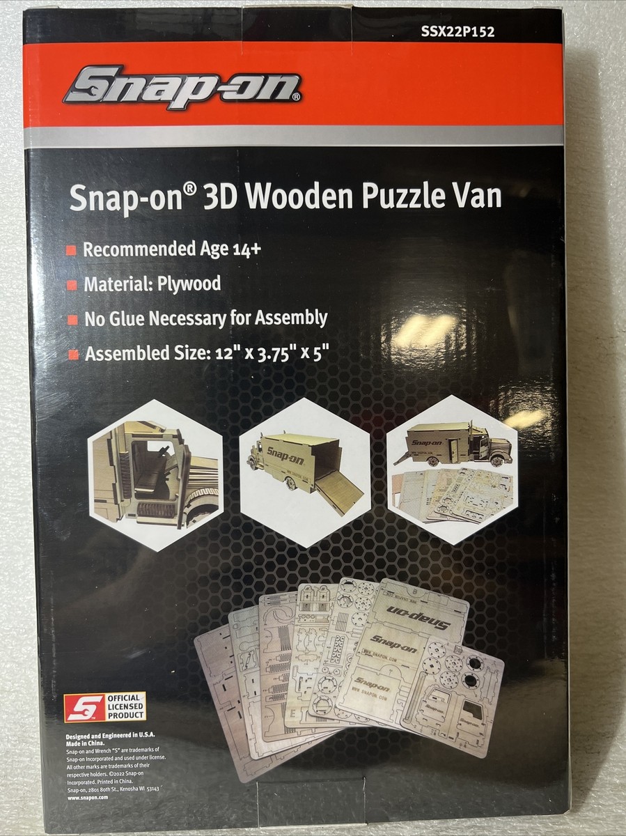 New Snap-On 3D Wooden Van Puzzle ssx22p152 | eBay New Snap-On 3D Wooden Van Puzzle ssx22p152 | eBay