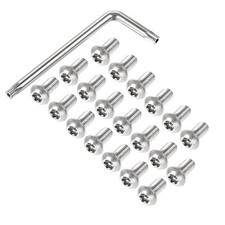 M8x16mm Torx Security Machine Screw 20pcs Pan Head Screws with T40 L-Type Wrench