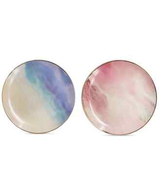 JAY IMPORTS Spring Soiree Multi/Rainbow 2-Pc. Salad Plate Set, Created for Macys