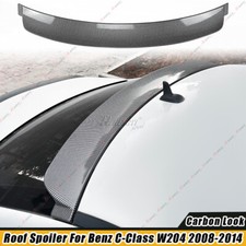 Fit 08-14 Mercedes-benz C250 C300 C63 W204 Carbon Look Window Roof Spoiler Wing