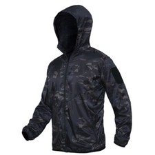 Army Men's Tactical Jacket Military Lightweight Breathable Outdoor Hooded Coat