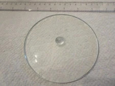 Blenko Glass hand crafted Rondel- approx. 6 inch dia- crystal factory NOS